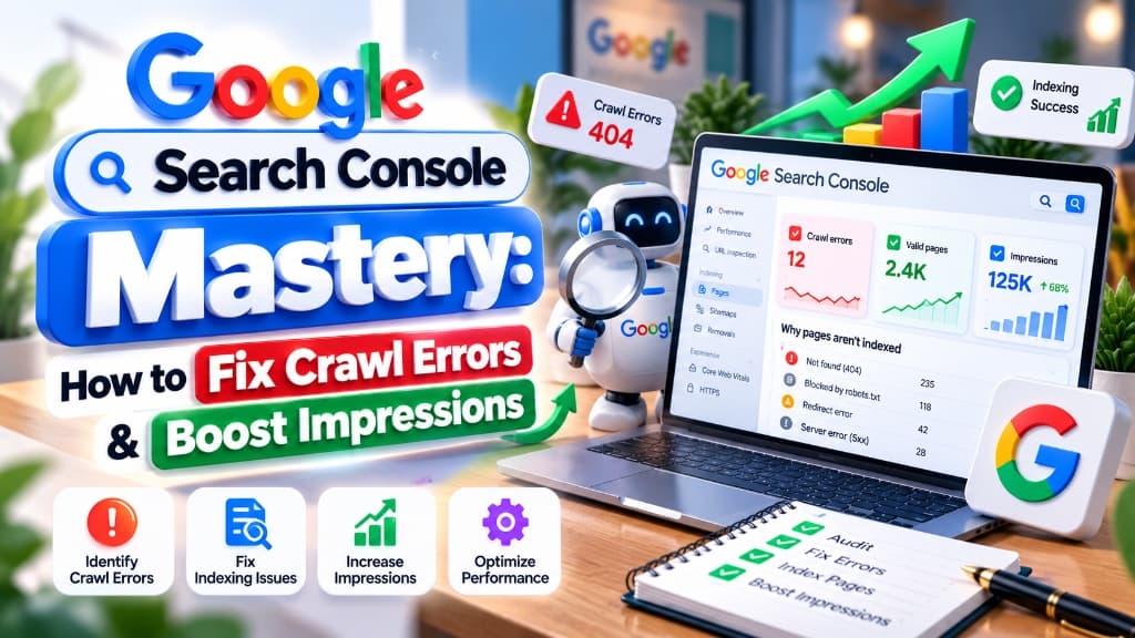 Google Search Console Mastery: How to Fix Crawl Errors & Boost Impressions