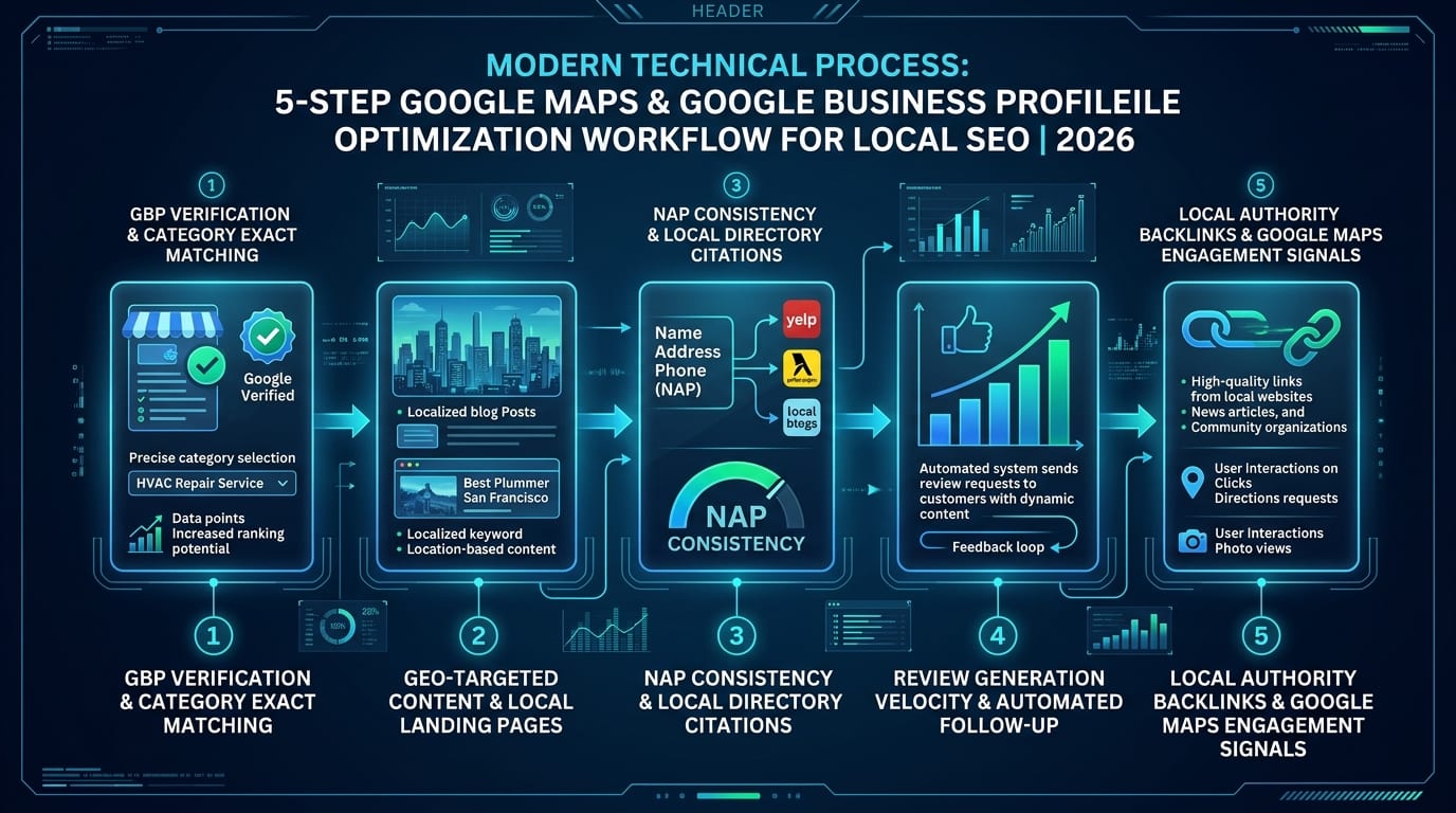 5-Step Google Maps & Google Business Profile Optimization Workflow 2026
